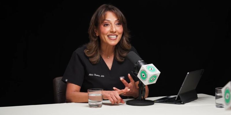 Female ophthalmologist discussing missed refractive targets after cataract surgery